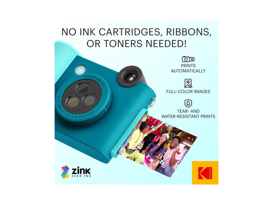 Buy Kodak Smile+ Instant Print Camera – 10MP, Bluetooth in Qatar Buy Kodak Smile+ Instant Print Camera – 10MP, Bluetooth in Qatar